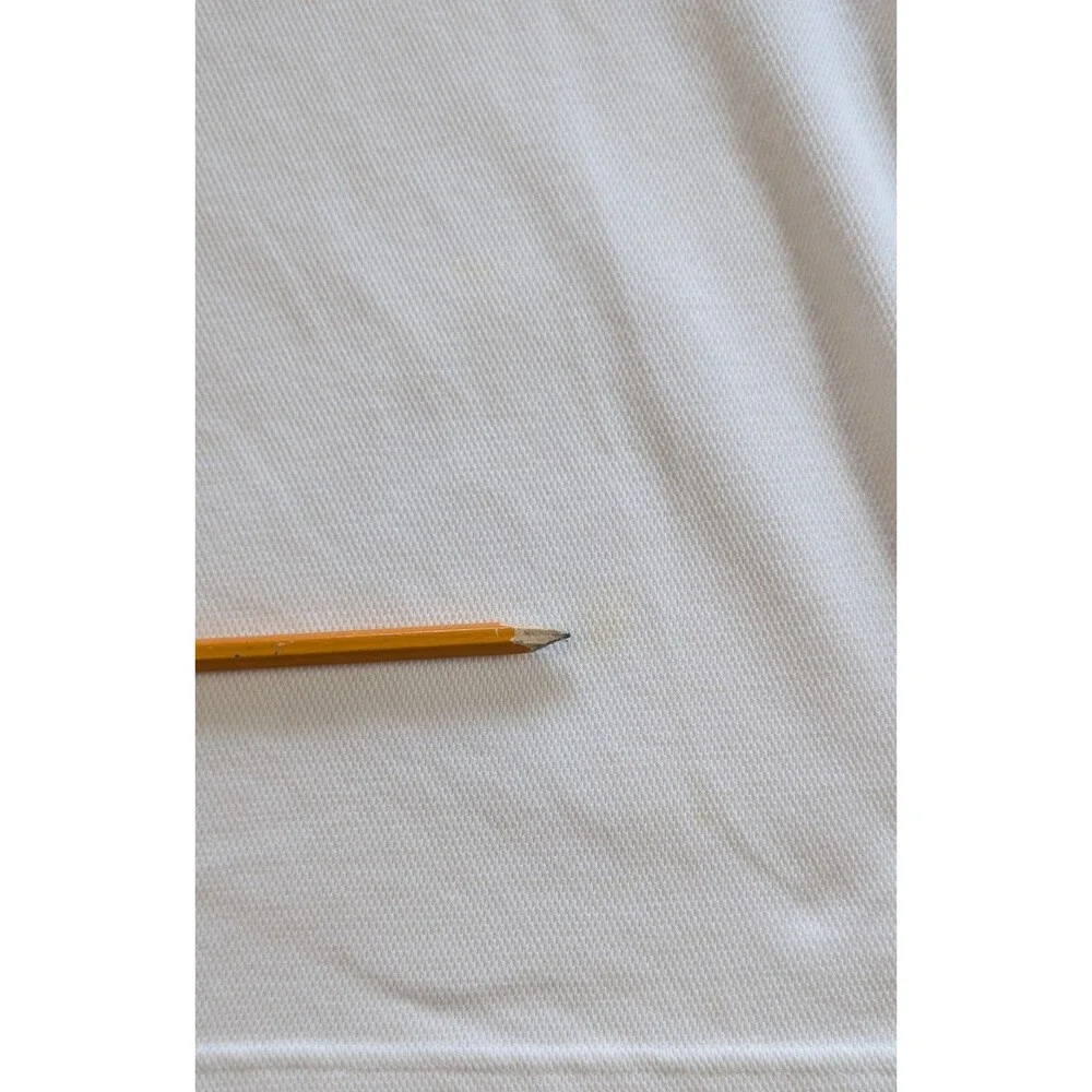 Vintage Nike Golf Mens L White Dri-Fit Polo Shirt Golf Flag Embroidered